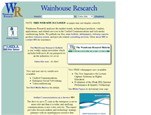 Tablet Screenshot of old.wainhouse.com